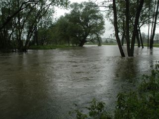 Město Touškov povodeň